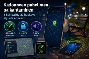 Kadonneen puhelimen paikantaminen