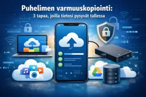 Puhelimen varmuuskopiointi